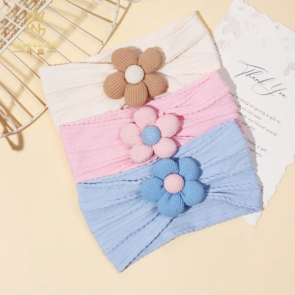 Nylon Five-Petal Flower Headband for Girls — feature 11