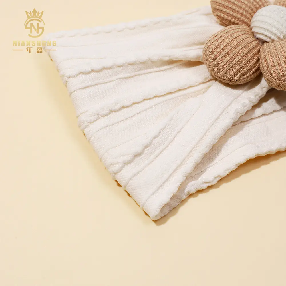 Nylon Five-Petal Flower Headband for Girls — feature 12