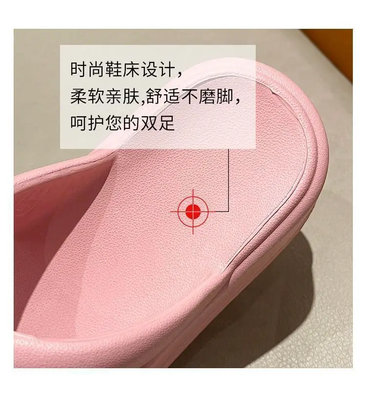 Internet Celebrous Thick Bottom 7cm Flip-Flops Women's 2025 Summer New Style Clip Toe Platform Sandals for Outer Wear Small Beach Shoes — feature 5