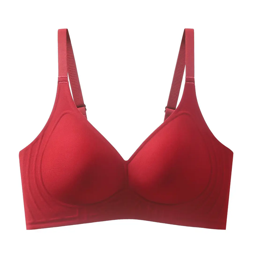 Naked Sense Traceless Underwear Women's Small Chest Push-up Soft Support No Steel Rings Paramilis Comfortable Soft Zero Bound Bra