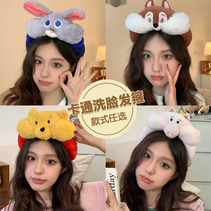 Cute Plush Hair Hoop Set for Girls - Image 56