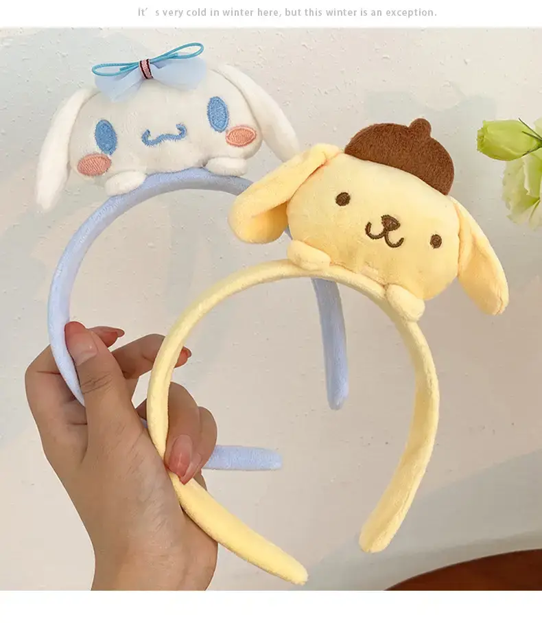 Cute Plush Hair Hoop Set for Girls — feature 10