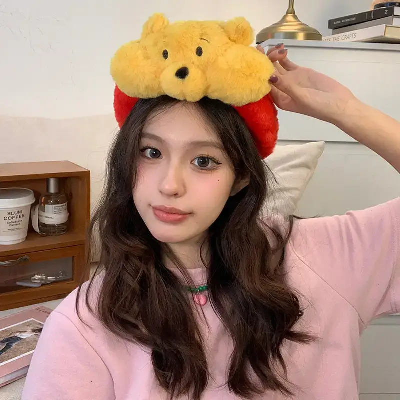 Cute Plush Hair Hoop Set for Girls - Image 2