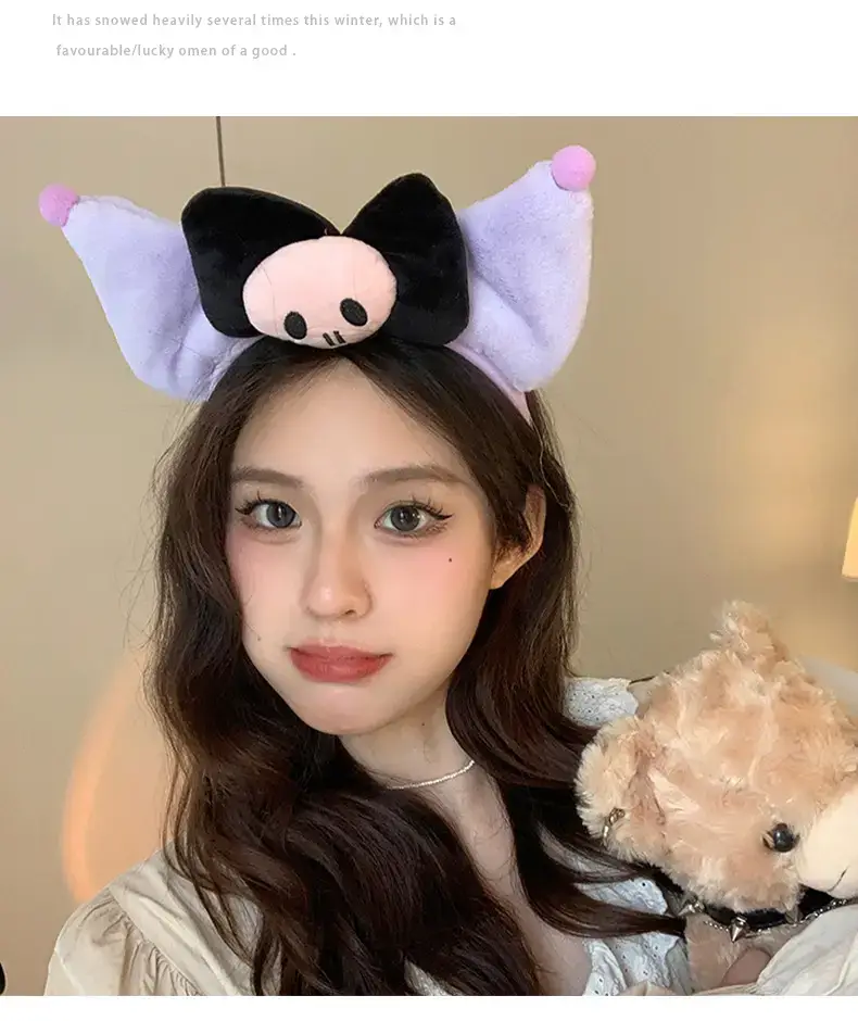 Cute Plush Hair Hoop Set for Girls - Image 33
