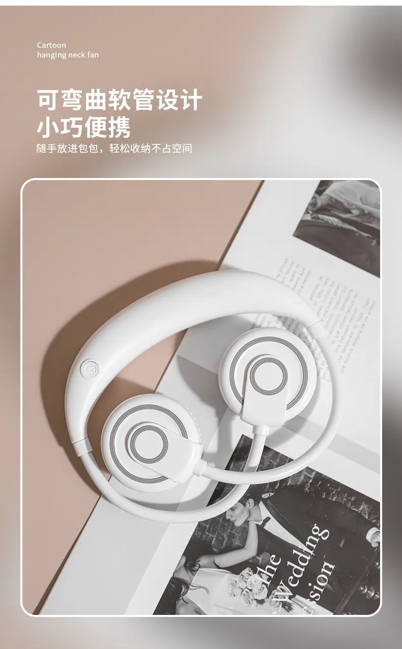 new neck fan bladeless fan usb portable storage lazy aromatherapy neck fan cross border — feature 5