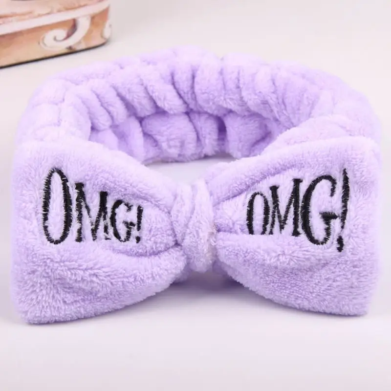 White Fleece Omg Headband for Women - Image 12
