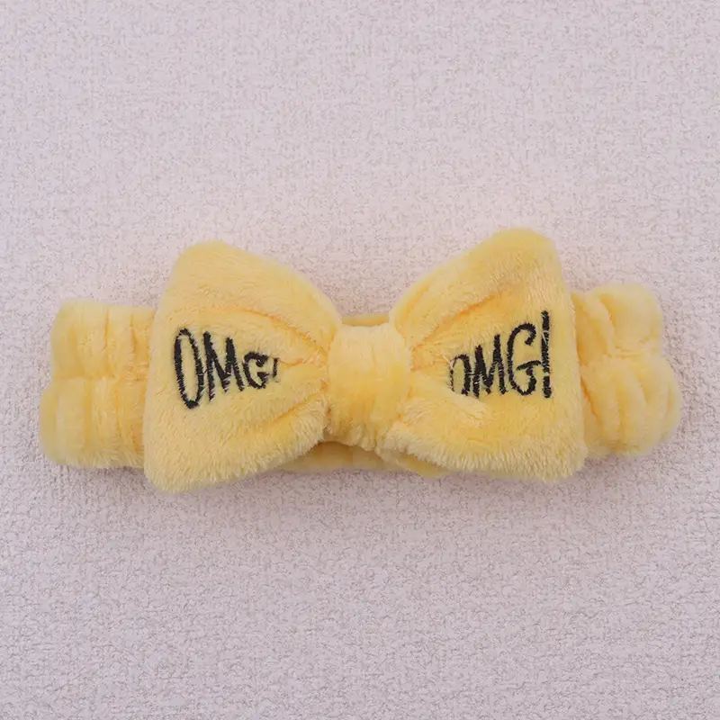 White Fleece Omg Headband for Women - Image 13