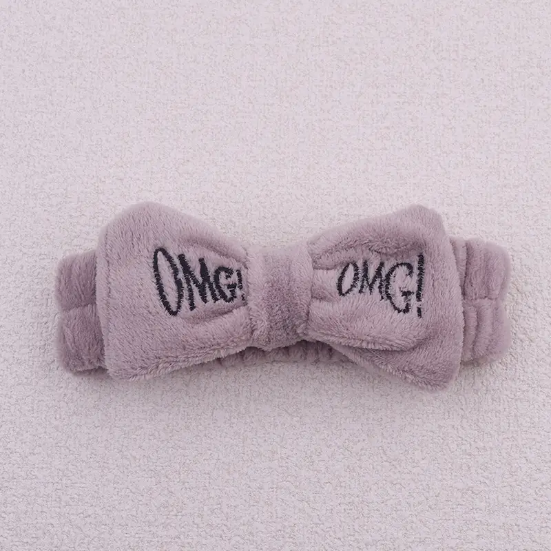 White Fleece Omg Headband for Women - Image 14