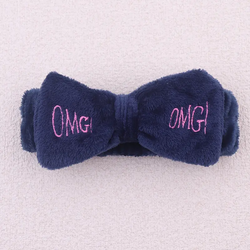 White Fleece Omg Headband for Women - Image 16