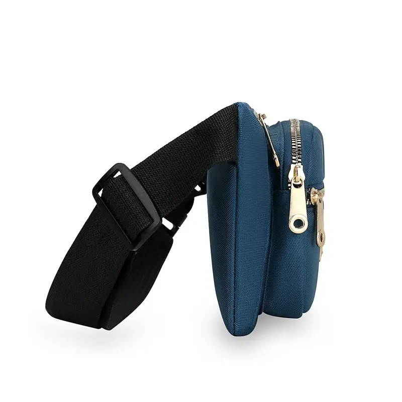 Women's Yellow Nylon Crossbody Bag with Black Strap - Image 9