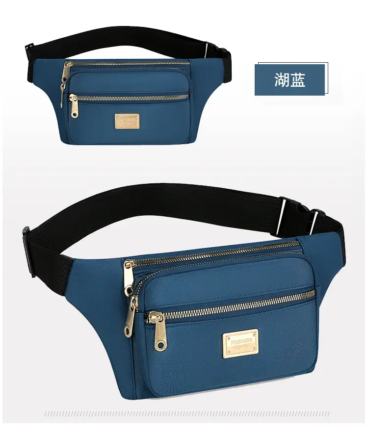Women's Yellow Nylon Crossbody Bag with Black Strap — feature 28