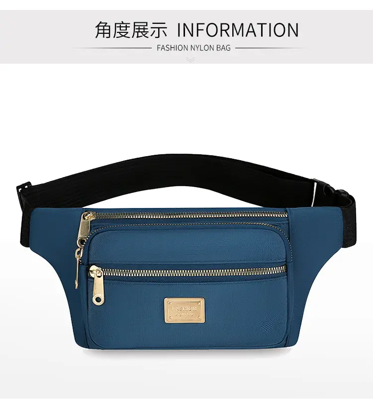 Women's Yellow Nylon Crossbody Bag with Black Strap — feature 30