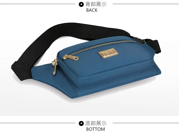 Women's Yellow Nylon Crossbody Bag with Black Strap — feature 33