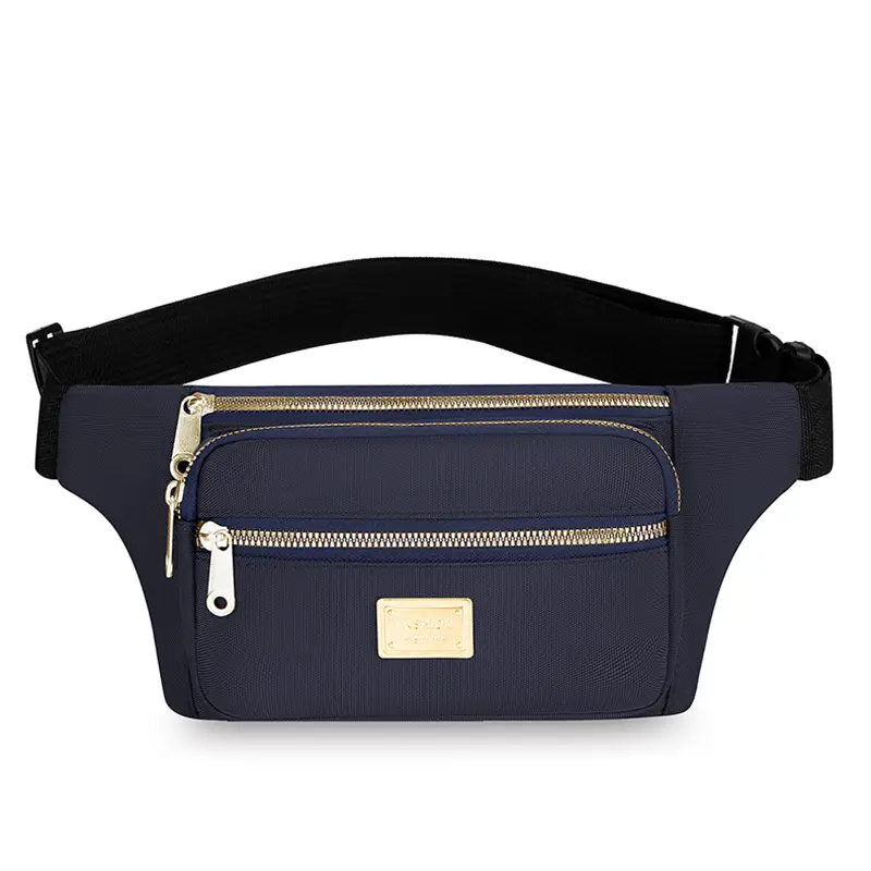 Women's Yellow Nylon Crossbody Bag with Black Strap - Image 2