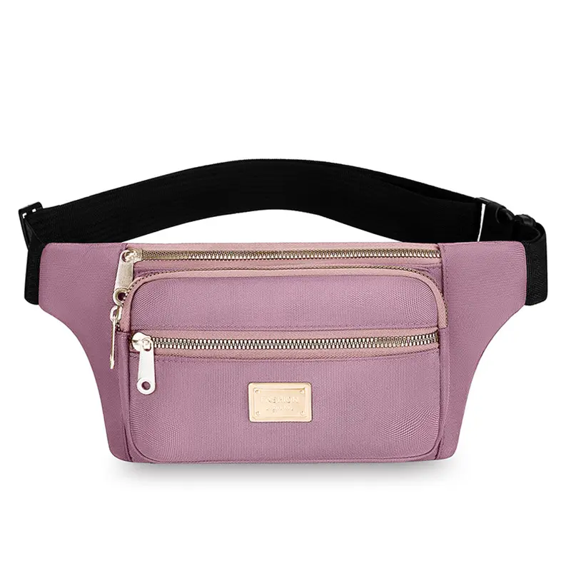 Women's Yellow Nylon Crossbody Bag with Black Strap - Image 6