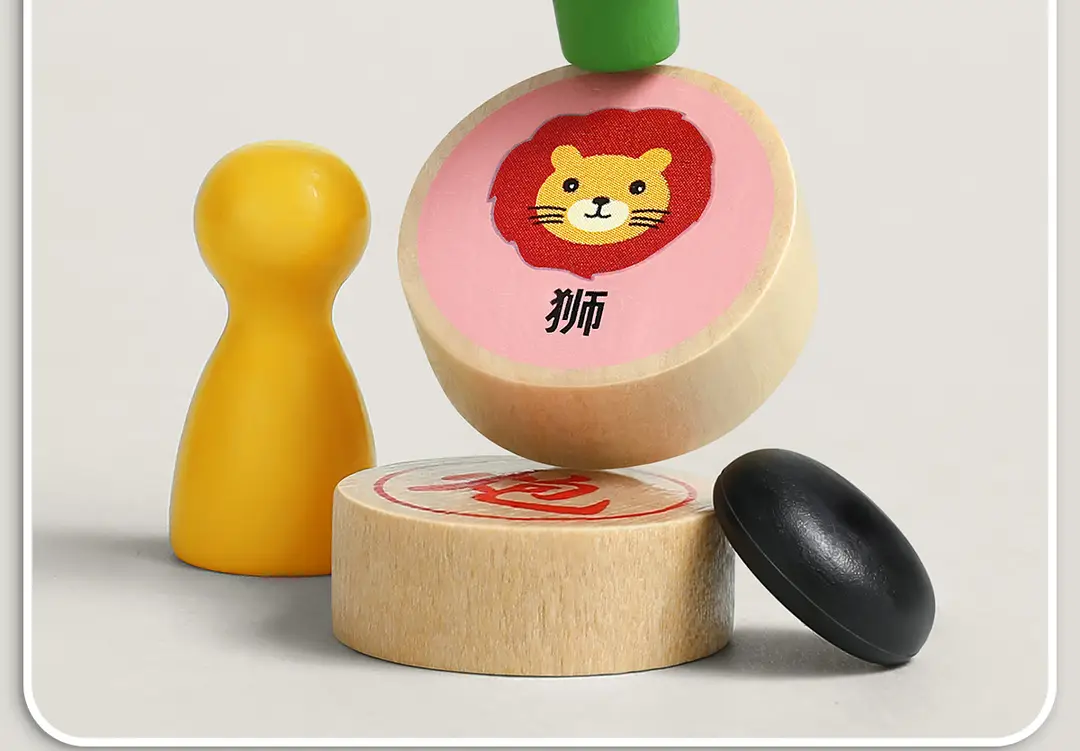 Five-In-A-Row, Flying Chess, Checkers, Chinese Chess, Children's Version, Multi-Functional Chess Board, All-In-One Chess Educational Toy for Primary School Students — feature 17