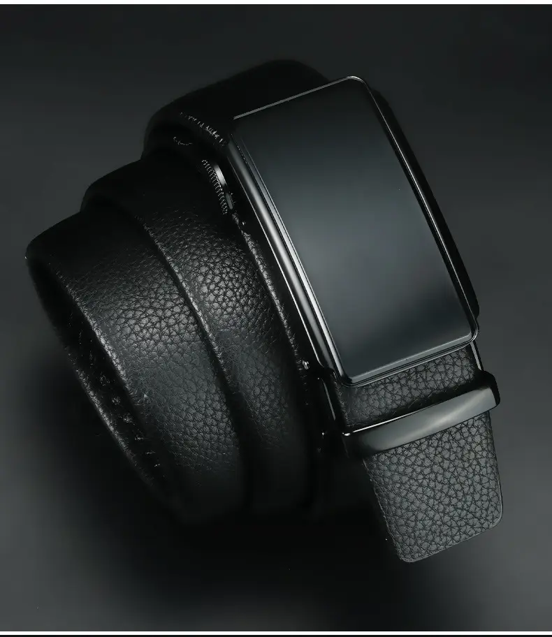 Black Automatic Buckle Belt for Men — feature 11