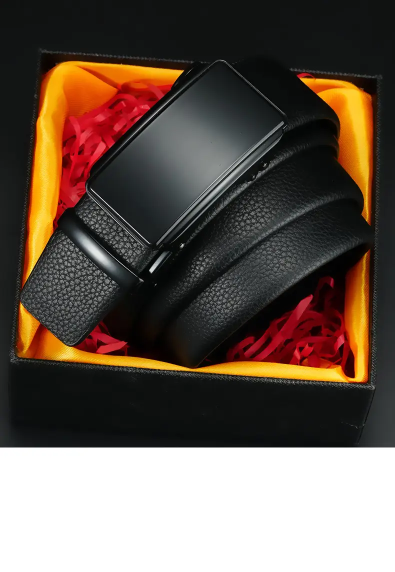 Black Automatic Buckle Belt for Men — feature 12