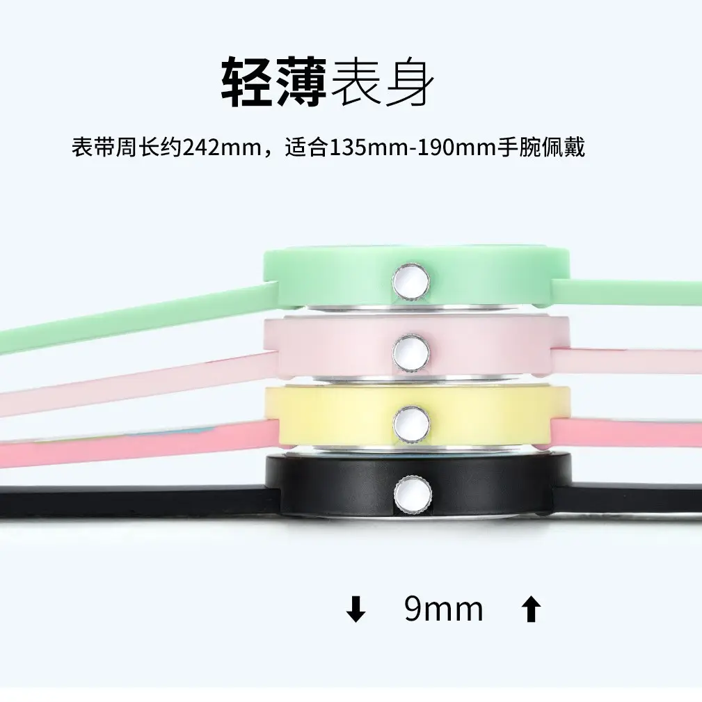 White Fendown Silicone Analog Watch for Women