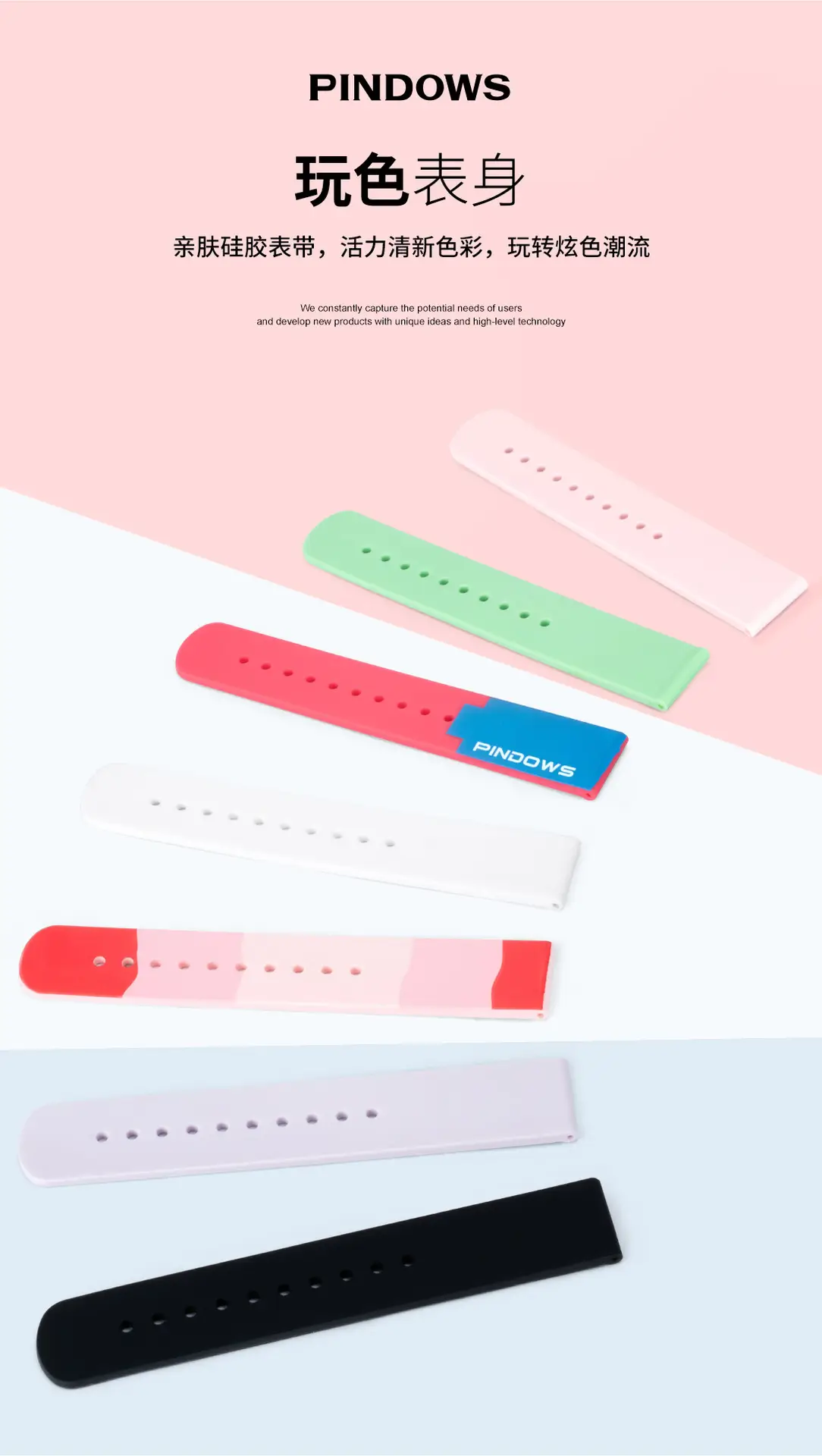 White Fendown Silicone Analog Watch for Women — feature 15