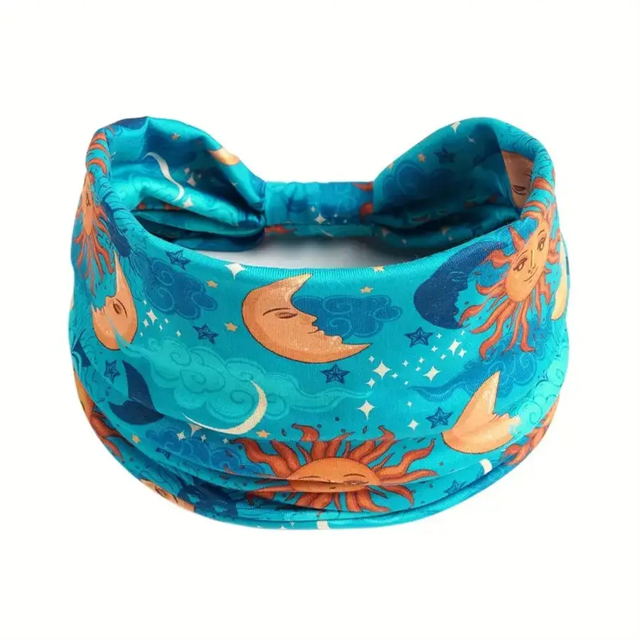 New Bohemian Star Moon Headband 24cm Wide
