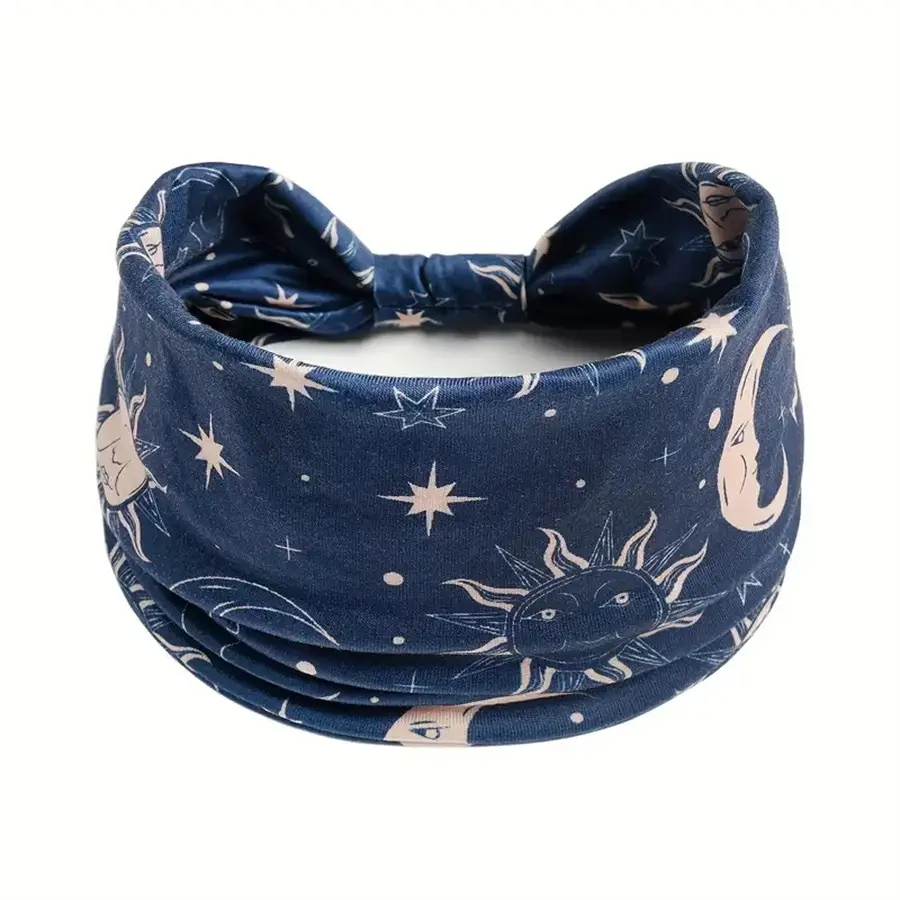 New Bohemian Star Moon Headband 24cm Wide