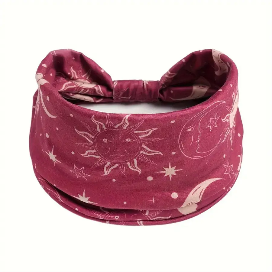 New Bohemian Star Moon Headband 24cm Wide