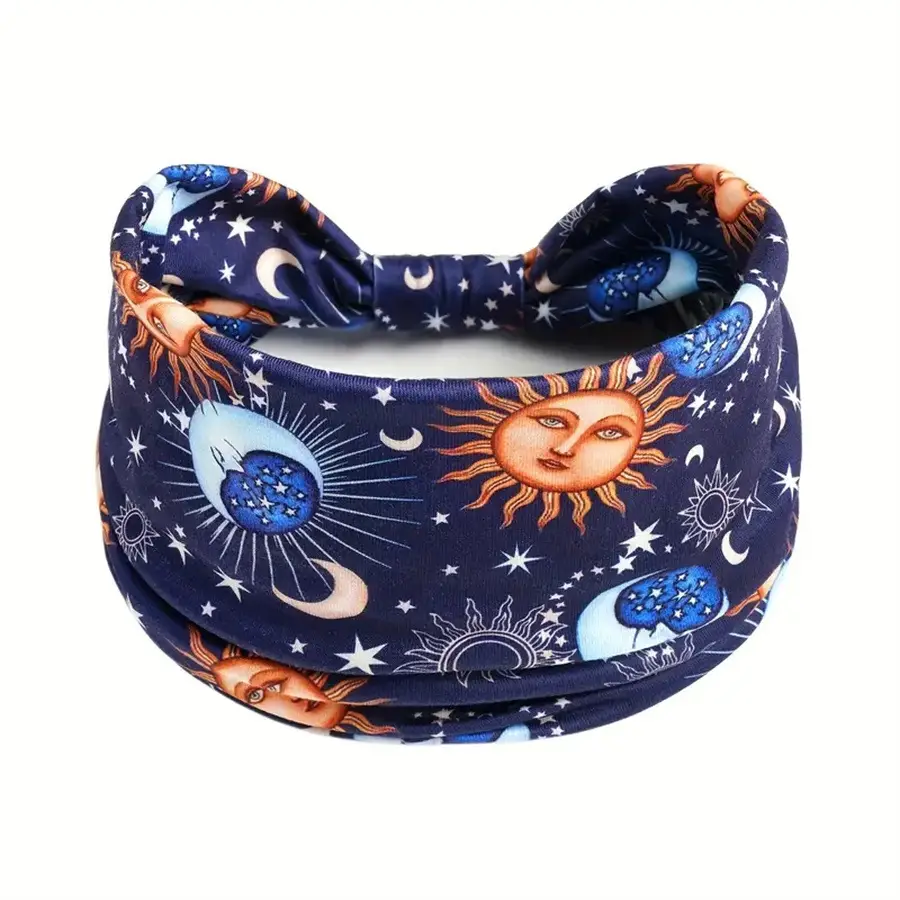 New Bohemian Star Moon Headband 24cm Wide