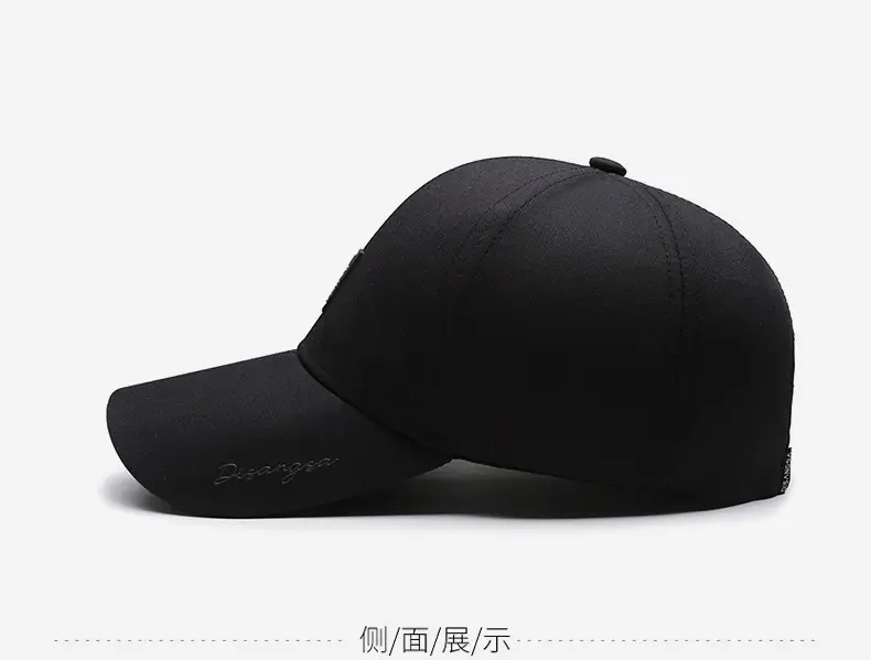 Men Elderly Black Hard Sunscreen Cap — feature 10