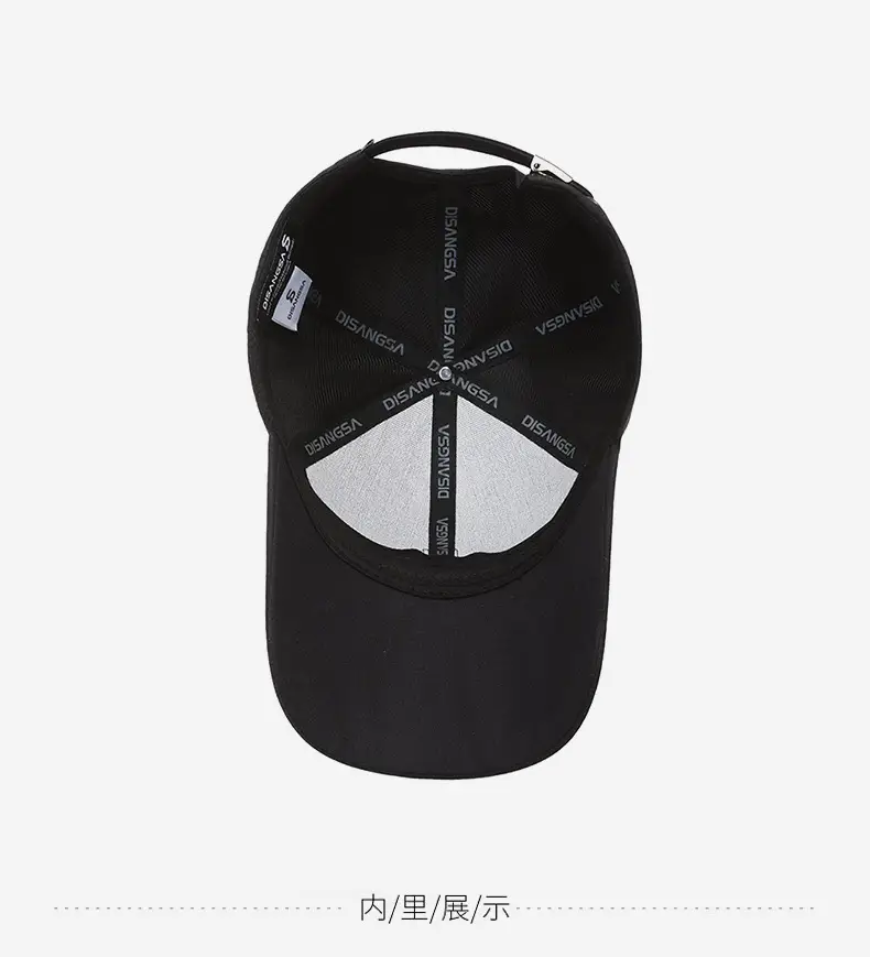 Men Elderly Black Hard Sunscreen Cap — feature 13