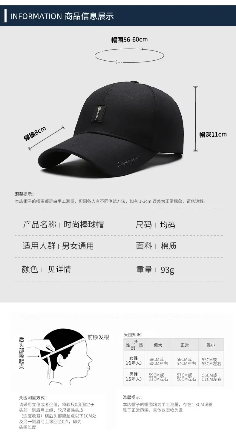 Men Elderly Black Hard Sunscreen Cap — feature 6