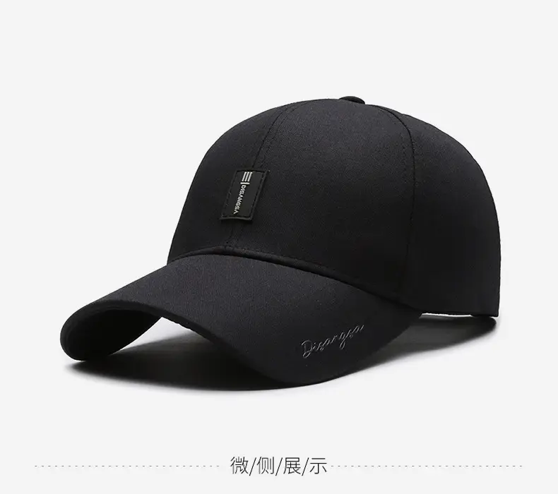 Men Elderly Black Hard Sunscreen Cap — feature 9