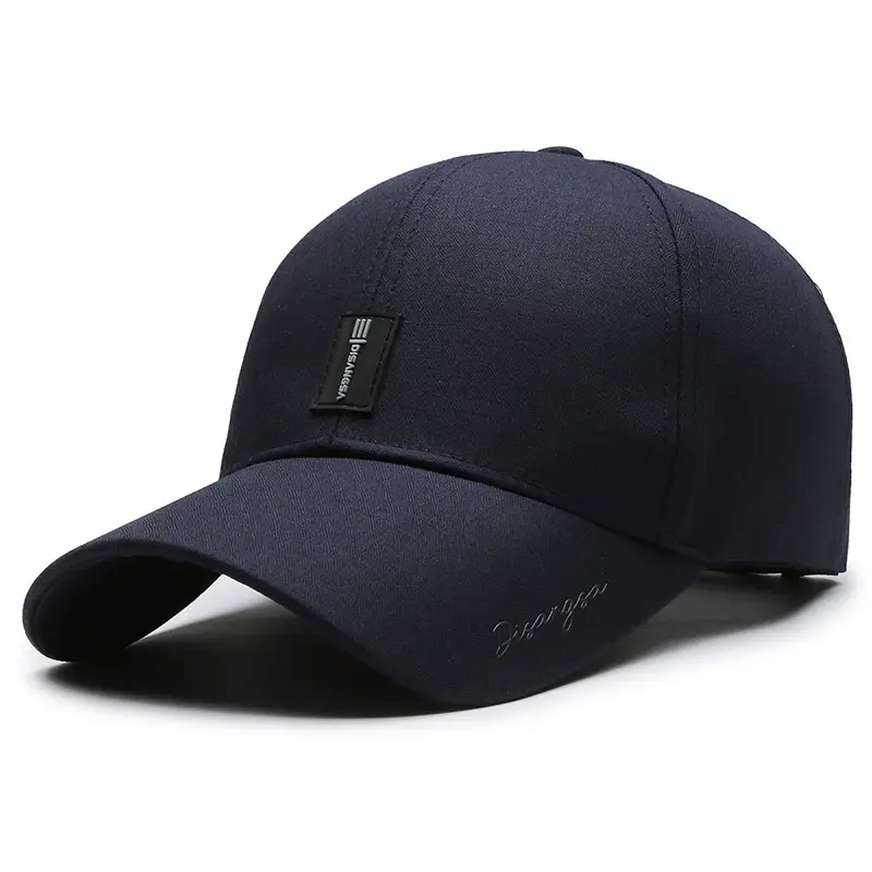 Men Elderly Black Hard Sunscreen Cap - Image 4
