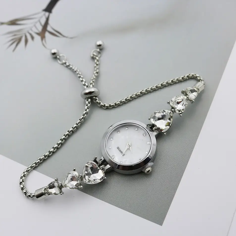 Luxury Green Gemstone Bracelet Watch for Women