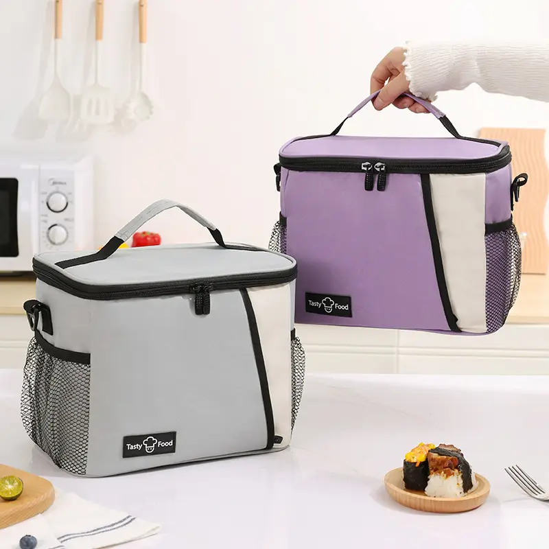 Thermal Ice Bag Light Blue Cold Lunch Bag - Image 9