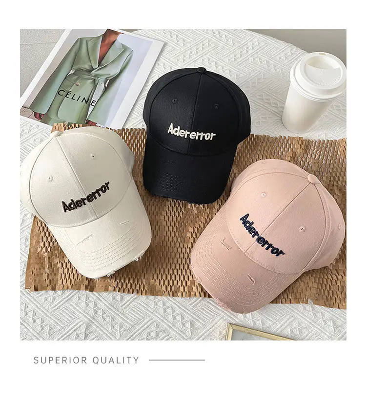 Adererror 3D Letter Embroidered Baseball Cap Women Spring Summer — feature 2