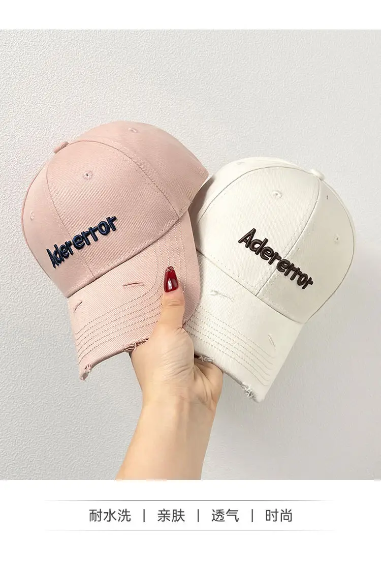 Adererror 3D Letter Embroidered Baseball Cap Women Spring Summer — feature 3