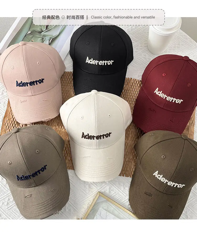 Adererror 3D Letter Embroidered Baseball Cap Women Spring Summer — feature 7