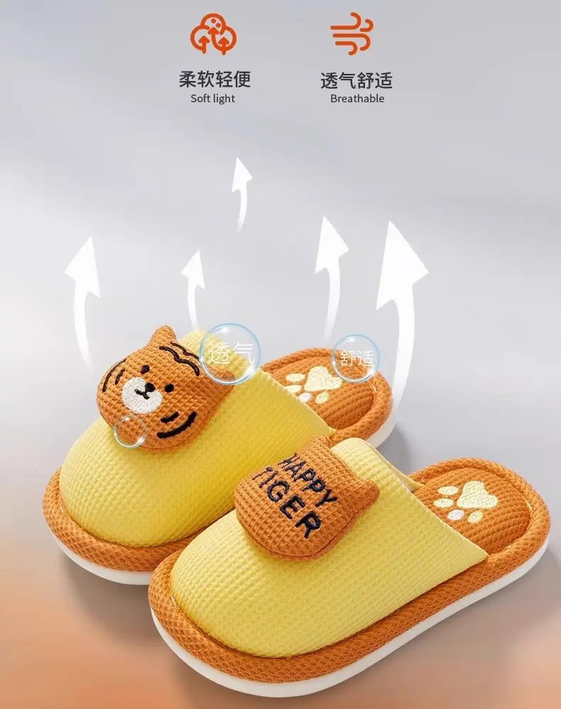 Autumn and Winter New Kidsren's Adult Cotton Slippers Family Style Home Indoor Cute Boys and Girls Baby Home Shoes — feature 12
