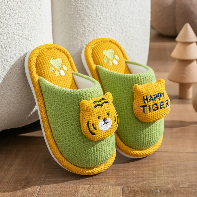 Autumn and Winter New Kidsren's Adult Cotton Slippers Family Style Home Indoor Cute Boys and Girls Baby Home Shoes