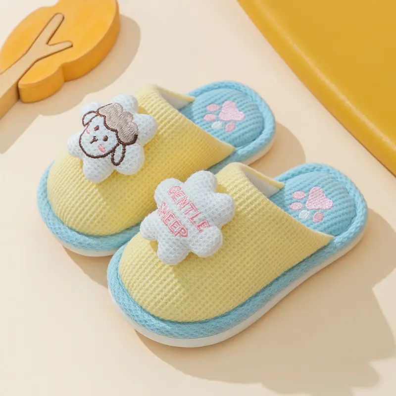 Autumn and Winter New Kidsren's Adult Cotton Slippers Family Style Home Indoor Cute Boys and Girls Baby Home Shoes