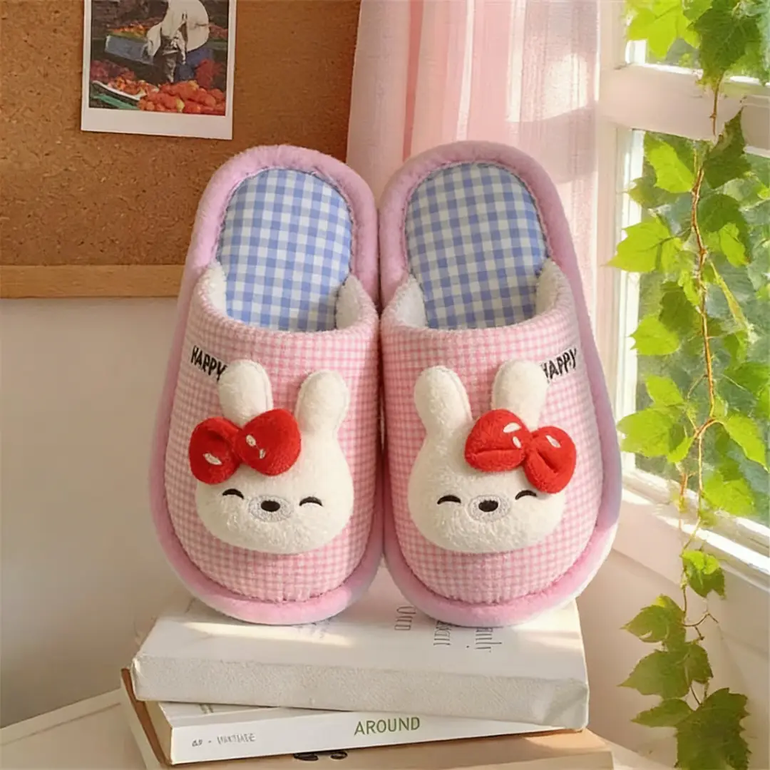 Autumn and Winter New Kidsren's Adult Cotton Slippers Family Style Home Indoor Cute Boys and Girls Baby Home Shoes