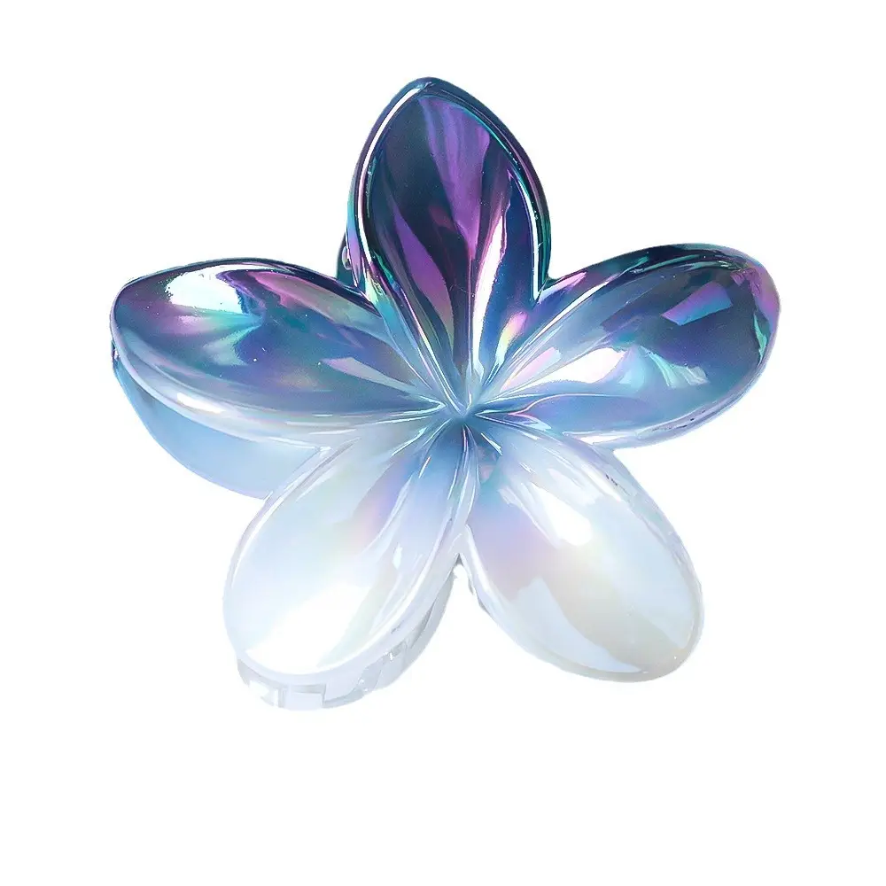 Gradient Shark Hair Clips for Girls, 6 Pcs Rainbow Design - Image 11