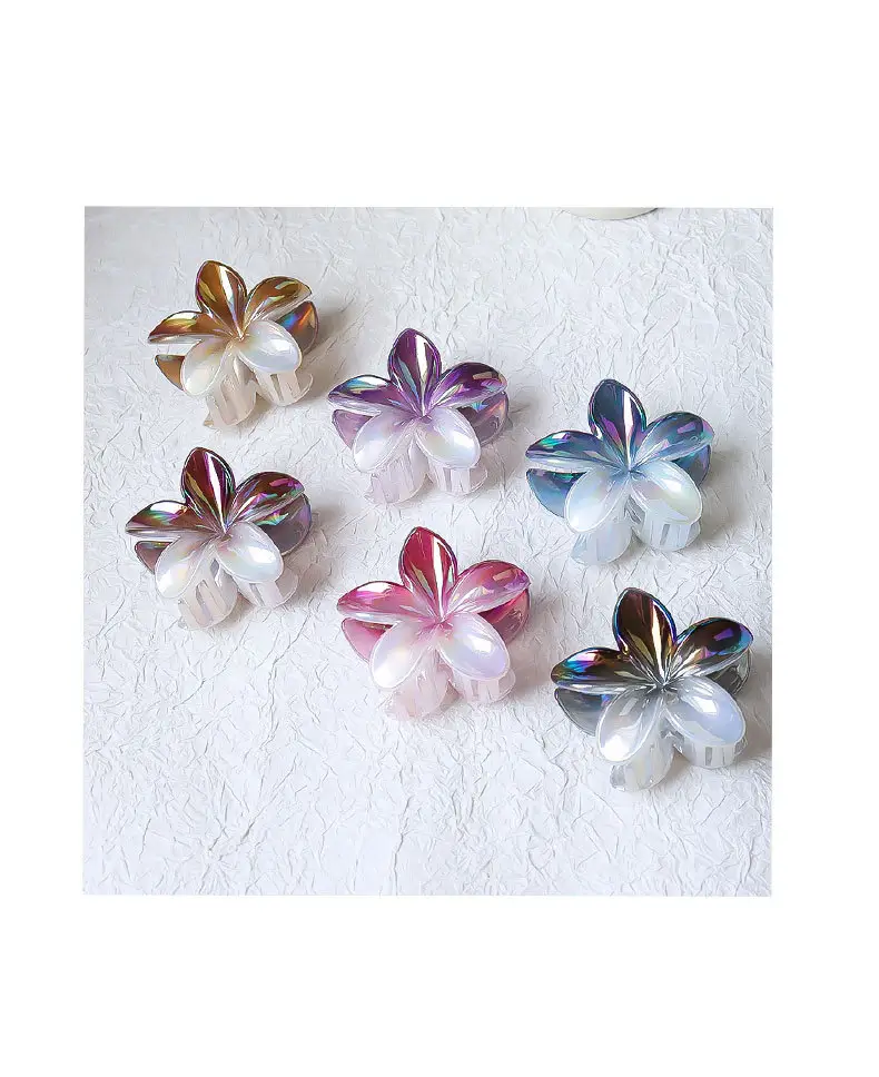 Gradient Shark Hair Clips for Girls, 6 Pcs Rainbow Design — feature 4