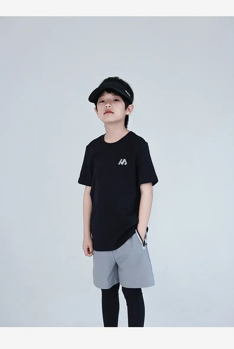 Huzhou Boys Cotton Shorts Top Middle Size Summer Wear — feature 32