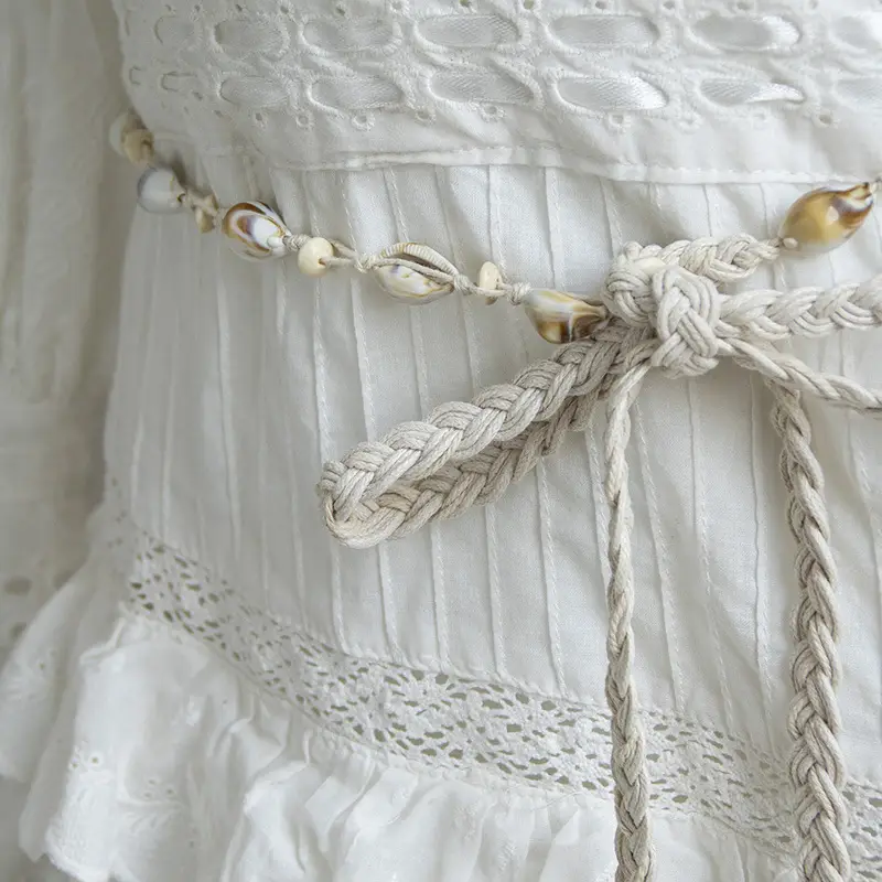 Bohemian White Shell Belt for Women — feature 2