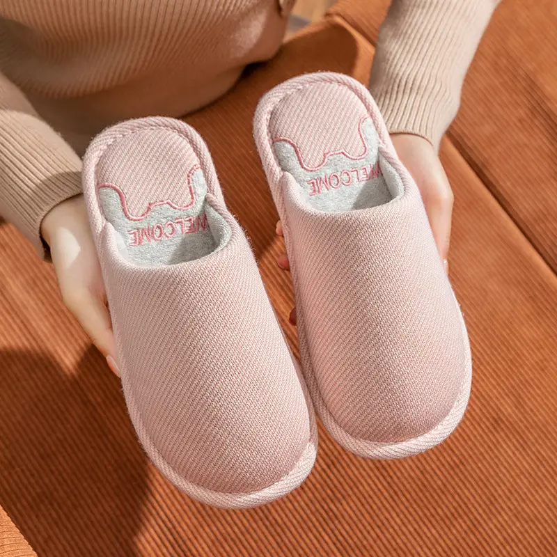 Autumn and Winter New Style Cixi Cotton Slippers, Postpartum Shoes, Summer Maternity Soft-Soled Warm Home Furry Slippers for Men Wholesale