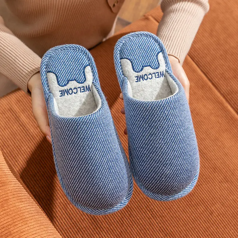 Autumn and Winter New Style Cixi Cotton Slippers, Postpartum Shoes, Summer Maternity Soft-Soled Warm Home Furry Slippers for Men Wholesale
