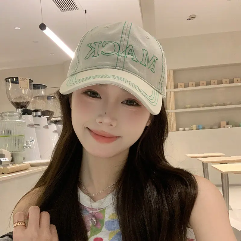 Mint Mambo Lettered Baseball Cap Women Spring Summer