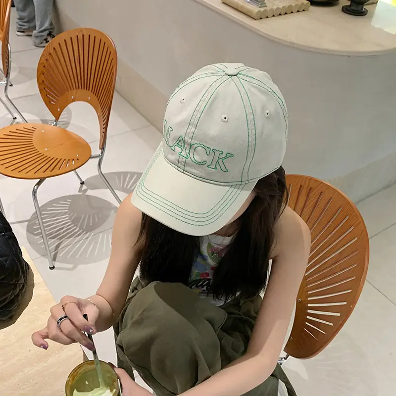 Mint Mambo Lettered Baseball Cap Women Spring Summer